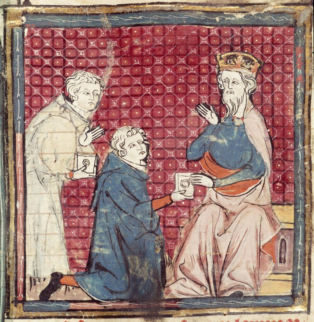 Frankisch Zuid - Limburg II messengers telling charlemagne of the victory over the saracens