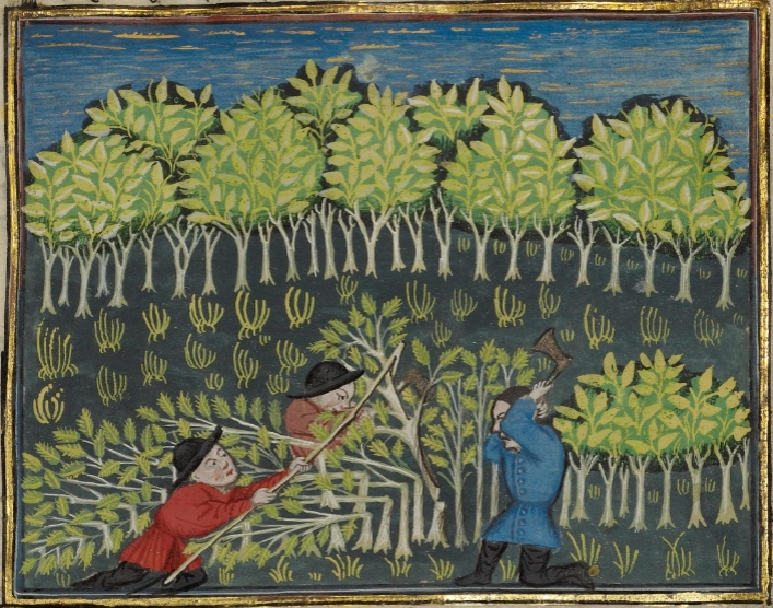 1440 jäger fällen bäume zur fallenherstellung the j. paul getty museum courtesy of the gettys open content program