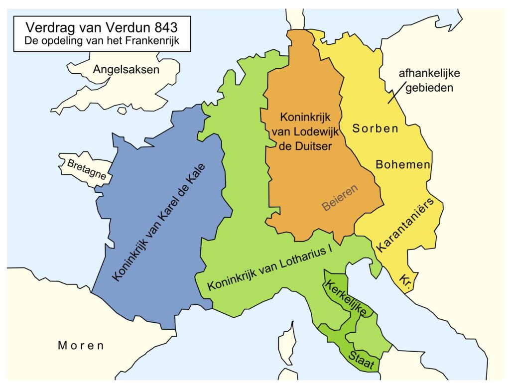 Het bos van Remigius of van Giselbert? verdrag van verdun 843